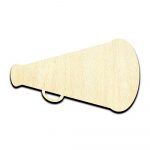 Megaphone Laser Cut Out Unfinished Wood Shape Craft