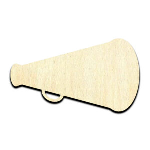 Megaphone Laser Cut Out Unfinished Wood Shape Craft