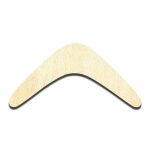 Boomerang Laser Cut Out Unfinished Wood Shape Craft Supply