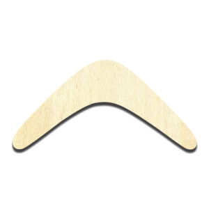 Boomerang Laser Cut Out Unfinished Wood Shape Craft Supply