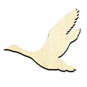 Duck in Flight #3 Laser Cut Out Unfinished Wood Shape Craft Supply