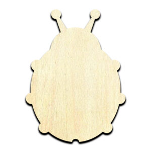 Ladybug Laser Cut Out Unfinished Wood Shape Craft Supply