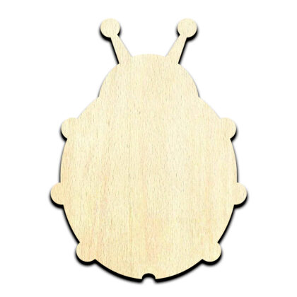Ladybug Laser Cut Out Unfinished Wood Shape Craft Supply