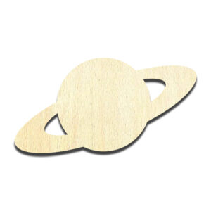 Planet Saturn Rings Laser Cut Out Unfinished Wood Shape Craft Supply