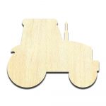 Tractor Laser Cut Out Unfinished Wood Shape Craft Supply