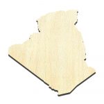 Algeria Laser Cut Out Unfinished Wood Shape Craft Supply