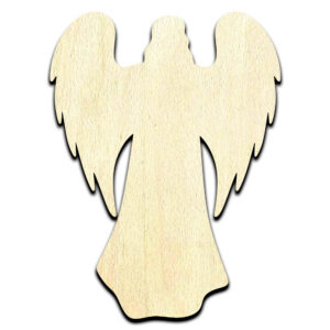 Angel Laser Cut Out Unfinished Wood Shape Craft Supply