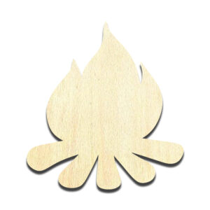 Campfire #1 Laser Cut Out Unfinished Wood Shape Craft Supply