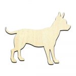 Chihuahua Dog Puppy #1 Laser Cut Out Unfinished Wood Shape Craft Supply