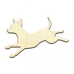 Chihuahua Dog Puppy #3 Laser Cut Out Unfinished Wood Shape Craft Supply