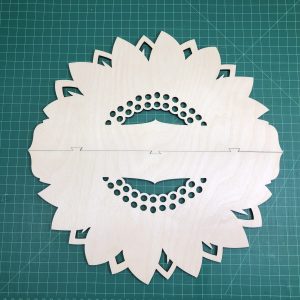 Sunflower Door Welcome Family Name Laser Cut Kit or Finished