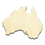 Australia Laser Cut Out Unfinished Wood Shape Craft Supply