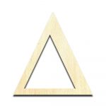 Delta Greek Alphabet Laser Cut Out Unfinished Wood Shape Craft Supply