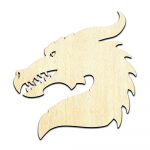 Dragon #6 Laser Cut Out Unfinished Wood Shape Craft Supply