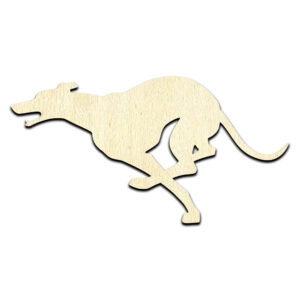 Greyhound Dog Puppy #3 Laser Cut Out Unfinished Wood Shape Craft Supply