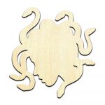 Medusa #1 Laser Cut Out Unfinished Wood Shape Craft Supply