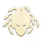 Medusa #2 Laser Cut Out Unfinished Wood Shape Craft Supply