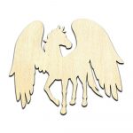 Pegasus Winged Horse #2 Laser Cut Out Unfinished Wood Shape Craft Supply