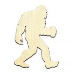 Sasquatch Bigfoot Beer Can Laser Cut Out Unfinished Wood Shape Craft Supply