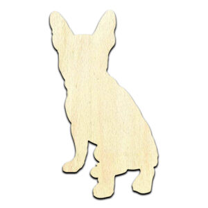 Boston Terrier #2 Dog Puppy Laser Cut Out Unfinished Wood Shape Craft Supply