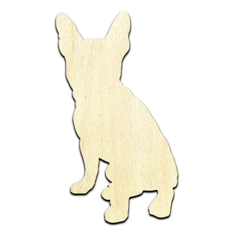 Boston Terrier #2 Dog Puppy Laser Cut Out Unfinished Wood Shape Craft Supply