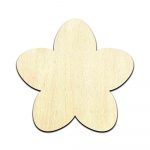 Cherry Blossom Laser Cut Out Unfinished Wood Shape Craft Supply