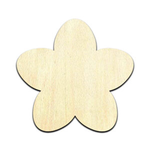 Cherry Blossom Laser Cut Out Unfinished Wood Shape Craft Supply