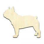 French Bulldog Dog Puppy #1 Laser Cut Out Unfinished Wood Shape Craft Supply