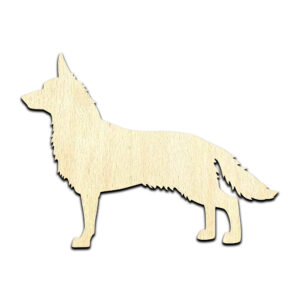 German Shepherd Dog Puppy #1 Laser Cut Out Unfinished Wood Shape Craft Supply