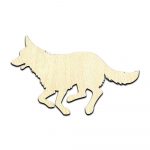 German Shepherd Dog Puppy #3 Laser Cut Out Unfinished Wood Shape Craft Supply