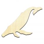 Humpback Whale Laser Cut Out Unfinished Wood Shape Craft Supply