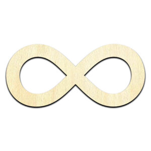 Infinity Symbol Laser Cut Out Unfinished Wood Shape Craft Supply