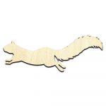 Squirrel #3 Laser Cut Out Unfinished Wood Shape Craft Supply