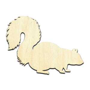 Squirrel #5 Laser Cut Out Unfinished Wood Shape Craft Supply