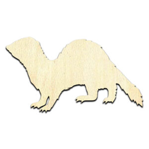 Ferret Laser Cut Out Unfinished Wood Shape Craft