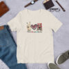 Peace Love Voodoo cute and creepy doll witchcraft Unisex t-shirt - Image 9