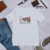 Peace Love Voodoo cute and creepy doll witchcraft Unisex t-shirt - Image 8