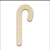 Candy Cane Laser Cut Out Unfinished Wood Shape Craft Supply