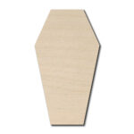 Coffin Laser Cut Out Unfinished Wood Shape Craft