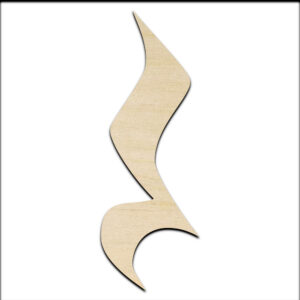 Rest Music Symbol Laser Cut Out Unfinished Wood Shape Craft