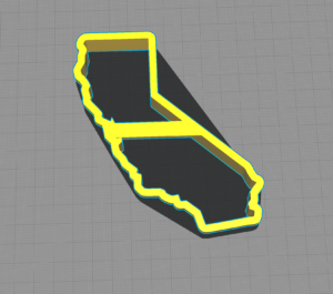 California State Shaped Cookie Cutter