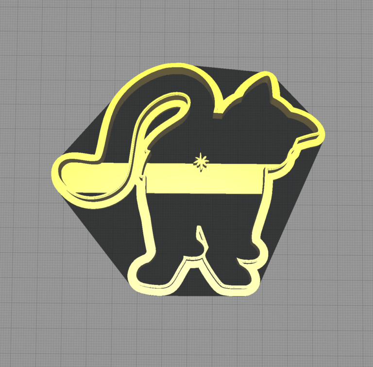 Cat Butt Cat Shaped Cookie Cutter