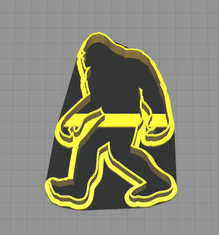 Bigfoot Sasquatch Shaped Cookie Cutter