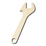 Crescent Wrench Tool Laser Cut Out Unfinished Wood Shape Craft