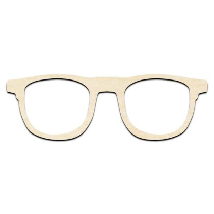 Eyeglasses Frames #1 Laser Cut Out Unfinished Wood Shape Craft Supply