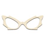 Eyeglasses Frames #2 Laser Cut Out Unfinished Wood Shape Craft Supply