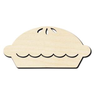 Pie Fresh Baked Laser Cut Out Unfinished Wood Shape Craft Supply