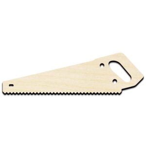 Hand Saw Laser Cut Out Unfinished Wood Shape Craft Supply