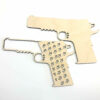 1911 Hand Gun American Flag Laser Cut Kit or Finished Wall Hanging