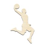 Basketball Player #3 Laser Cut Out Unfinished Wood Shape Craft Supply